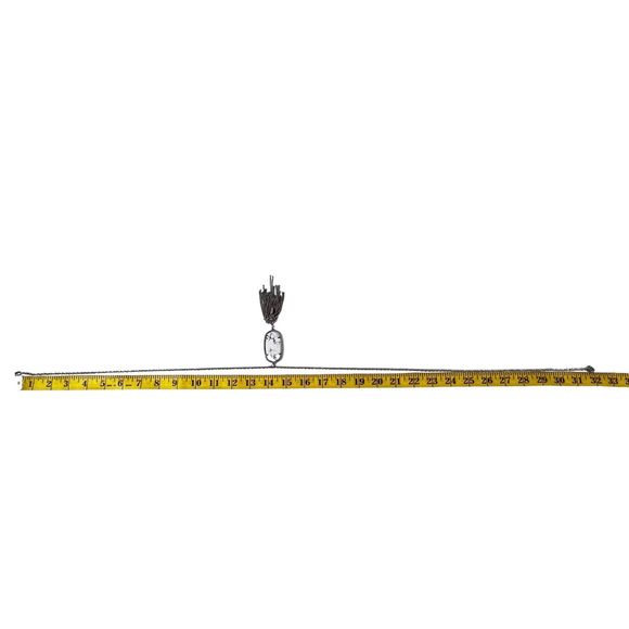 Kendra Scott Signature Rayne Tassel Pendant Necklace Howlite Long Silvertone - Picture 8 of 9